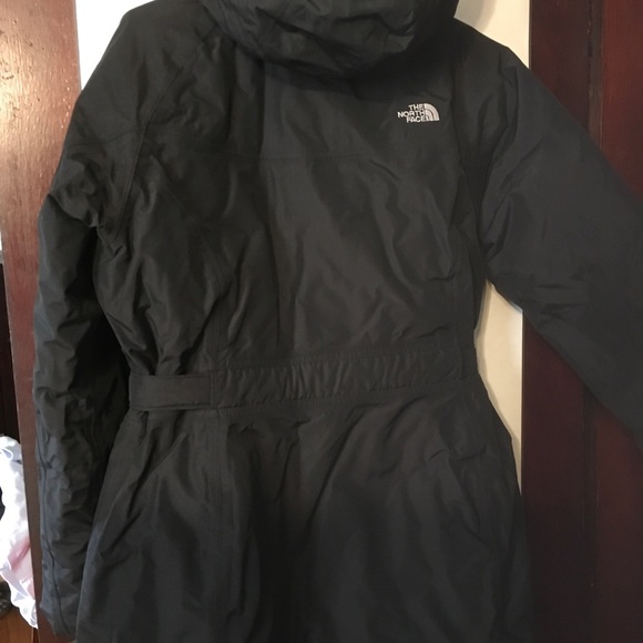 North Face ladies black winter down parka coat / jacket, Sz XL, mint condition - Picture 2 of 4